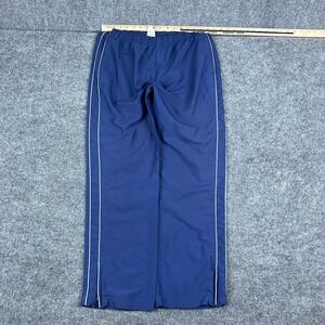 Lady Foot Locker Pants Womens Size L Navy Blue Track Windbreaker‎ Zip Leg Retro